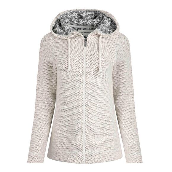 Weird Fish Womens/Ladies Chicoa Macaroni Full Zip Hoodie / Ecru - Picture 1 of 2